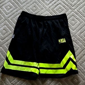 Black and Neon NBA Volt shorts 9'